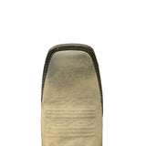 Top side view of the toe on the Burn Grey Circuit Patriot Boots. 