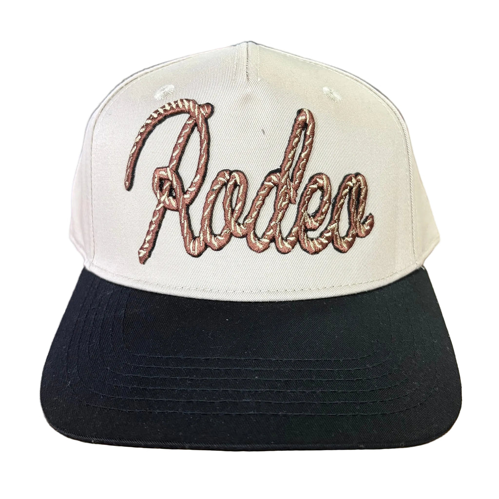 Front side view of Rodeo Rope Trucker Hat