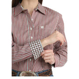 Cinch Women's Button Down Shirt Sleeve View