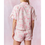 Pink Western Graphics Short Sleeve PJ Set