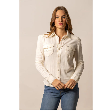 women's long sleeve western shirt in pristine color