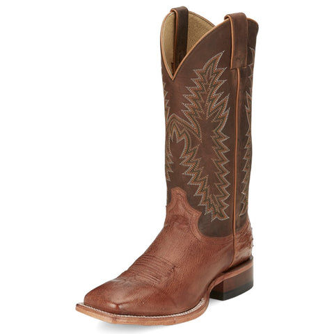 Justin Men's Cognac Breck Ostrich Boots