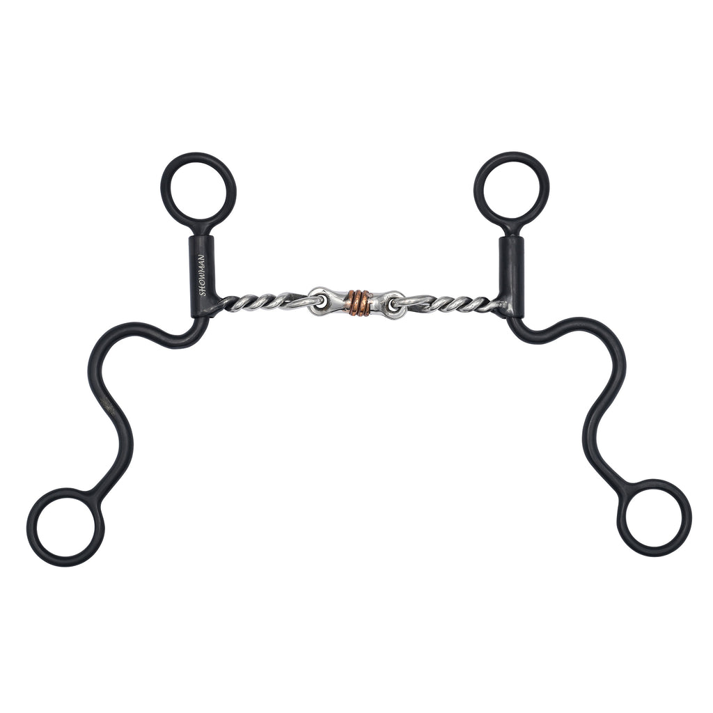 Long Shank Twisted Mouth Bit with Copper Joints