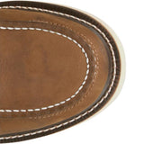 Close up view of the toe on the Garren boot.