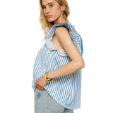 Umgee USA Women's Striped Smocked Blouse