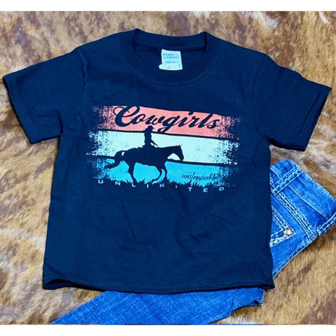 Girls Unstoppable Cowgirl Tee