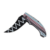 Half opened view of Mesa Tapestry Assist Open Pocket Knife with Belt Clip