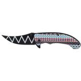 Fully opened Mesa Tapestry Assist Open Pocket Knife with Belt Clip