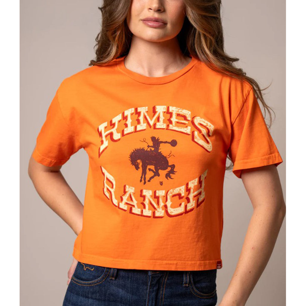 Kimes Ranch Lucky B Bucking Vintage Orange Tee