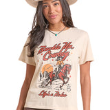 Front side view of Buckle Up Graphic Tee 