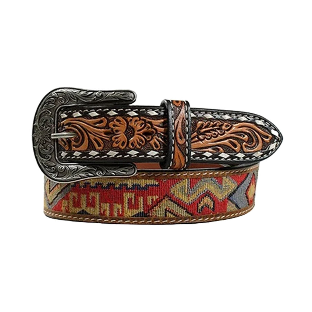 Ladies Angel Ranch Colorful Aztec Print Western Belt