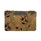 Lazy J quilted gold tote 