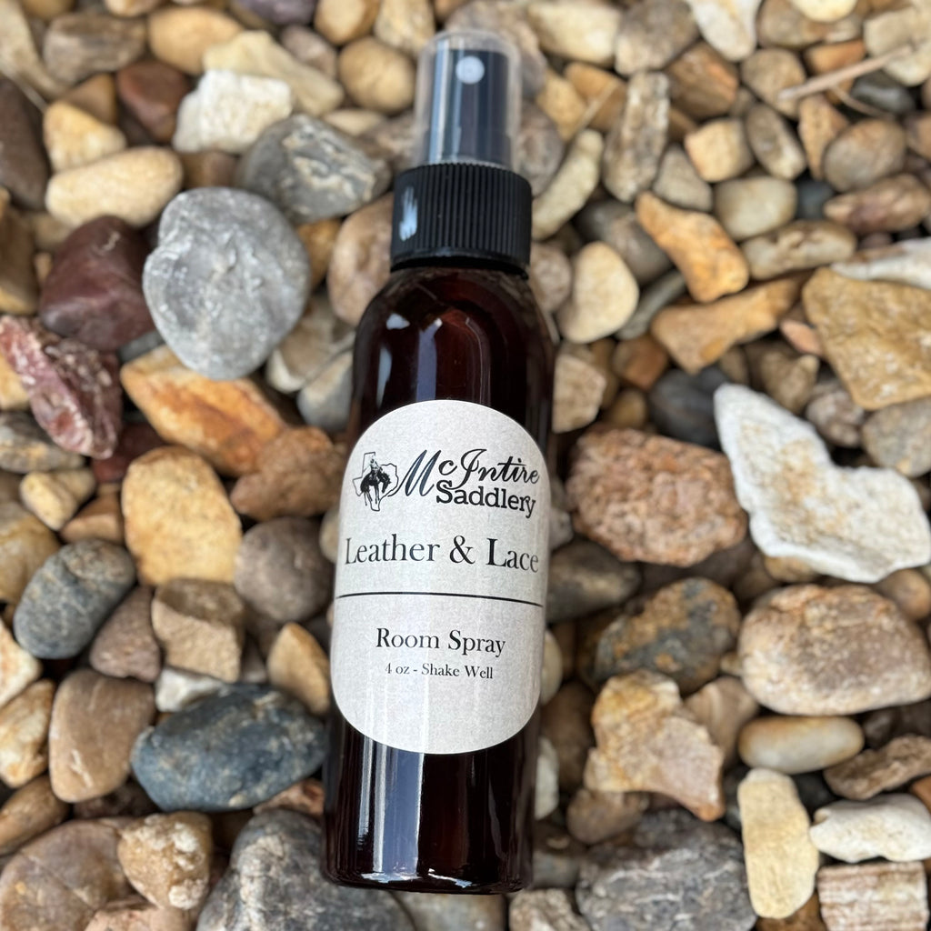 Room Spray Leather and Lace 4oz bottle 