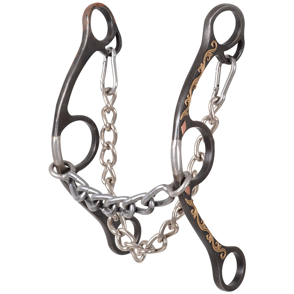  Diamond Shank Gag Barrel Bit with Sweet Iron Chain.