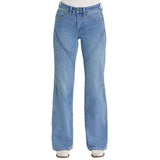 Full front side view of the jeans.