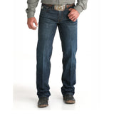 men's relaxed fit dark colored jeans 