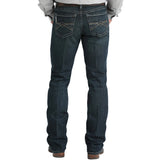 Back sideview of Ian Dark Wash Jeans 