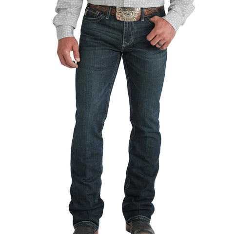 Front side of Ian Dark Wash Jeans 