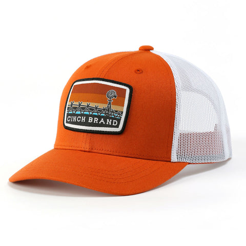 Cinch Orange  Brand Cap