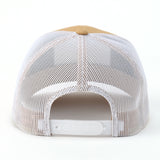 Tan 'Support Local' Patch Cap by Cinch-back mesh view