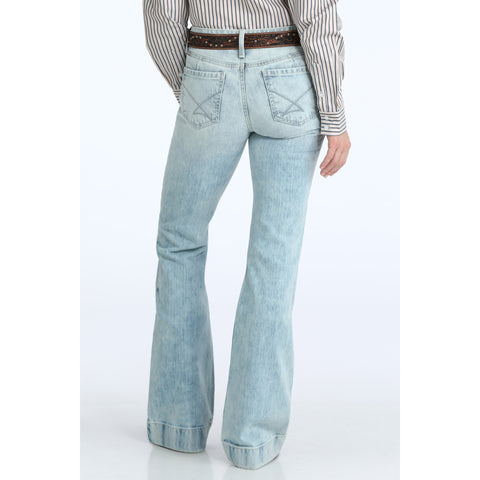 Cinch Women's Light Wash Lynden Trouser Back View