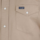 Wrangler Men's Tan Cowboy Cut Work Shirt