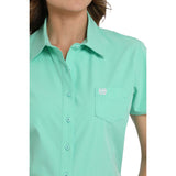 Cinch Women's Short Sleeve Arenaflex Shirt Close Up