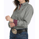 Cinch Women's Stripe Black Long Sleeve