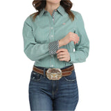 Cinch Women's Turquoise Striped Shirt