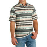 Men's Multi-Color Aztec ArenaFlex Short Sleeve Polo by Cinch