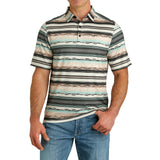 Men's Multi-Color Aztec ArenaFlex Short Sleeve Polo by Cinch