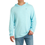 Cinch Men's Light Blue Logo Hoodie