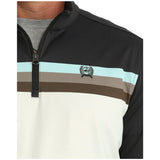 Cinch Men's 1/4 Zip Pullover — Multicolored Logo View