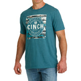 Men's Teal Aztec Logo Tee by Cinch