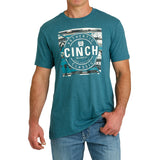 Men's Teal Aztec Logo Tee by Cinch