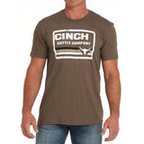 Brown T-shirt with Cinch Cattle Company Graphic on Chest