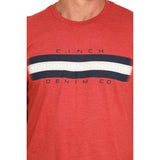 Cinch Men's Red Short Sleeve Graphic Tee