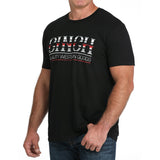 Cinch Men's Black/White/Red Tee