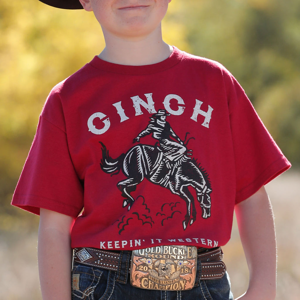 Cinch Kids Red T-Shirt