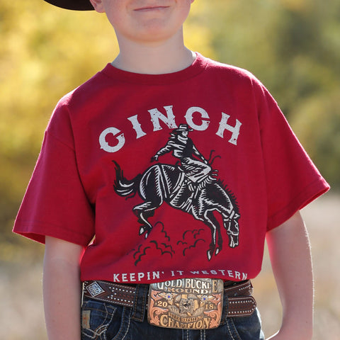Cinch Kids Red T-Shirt
