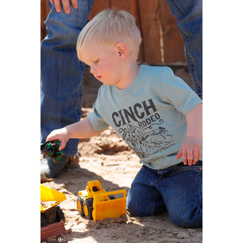 Light Green Tee with Cinch Rodeo and Graphic
