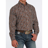 Cinch Men's Brown/Blue Paisley Shirt