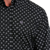 Cinch Men's Black Diamond Print