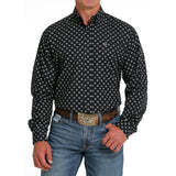 Cinch Men's Black Diamond Print