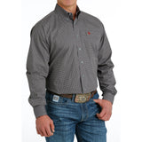 Cinch Men's Grey Geo Print Shirt
