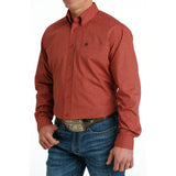 Cinch Men's Red Geo Print Shirt
