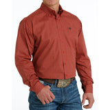 Cinch Men's Red Geo Print Shirt