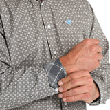 Cinch Men's Diamond Geometric Print Long Sleeve Shirt