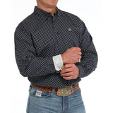 Cinch Men's Navy Geo Print Shirt
