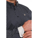 Cinch Men's Navy Geo Print Shirt